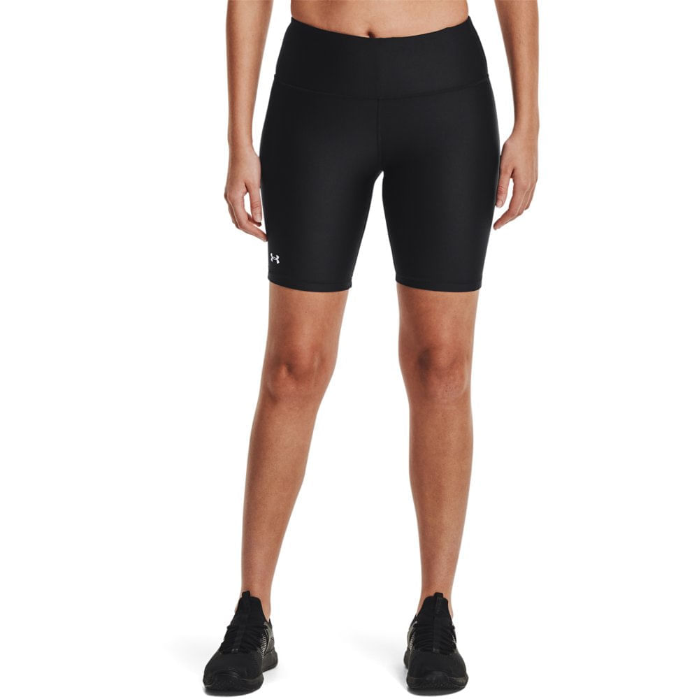 Shorts Under Armour HG Armour Mid Rise Middy Feminino Preto Preto