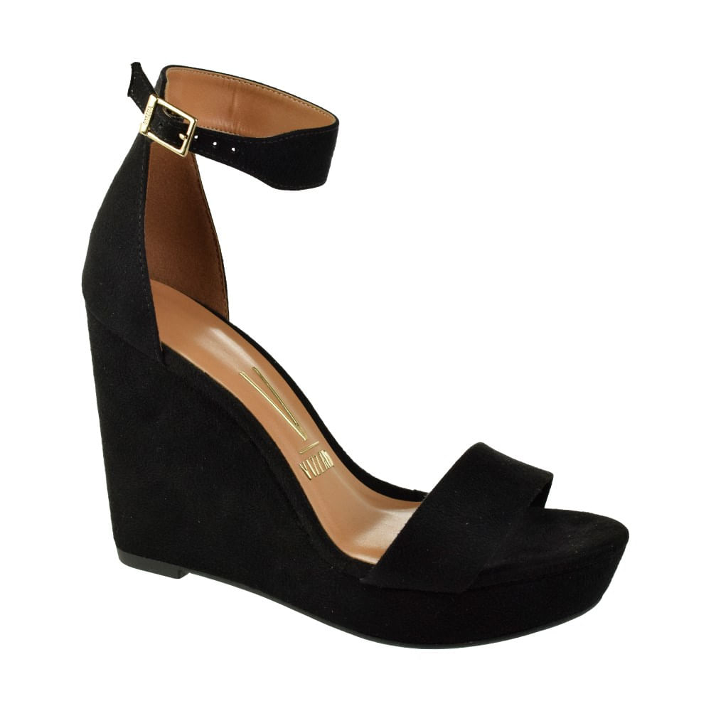 sandália vizzano suede preta