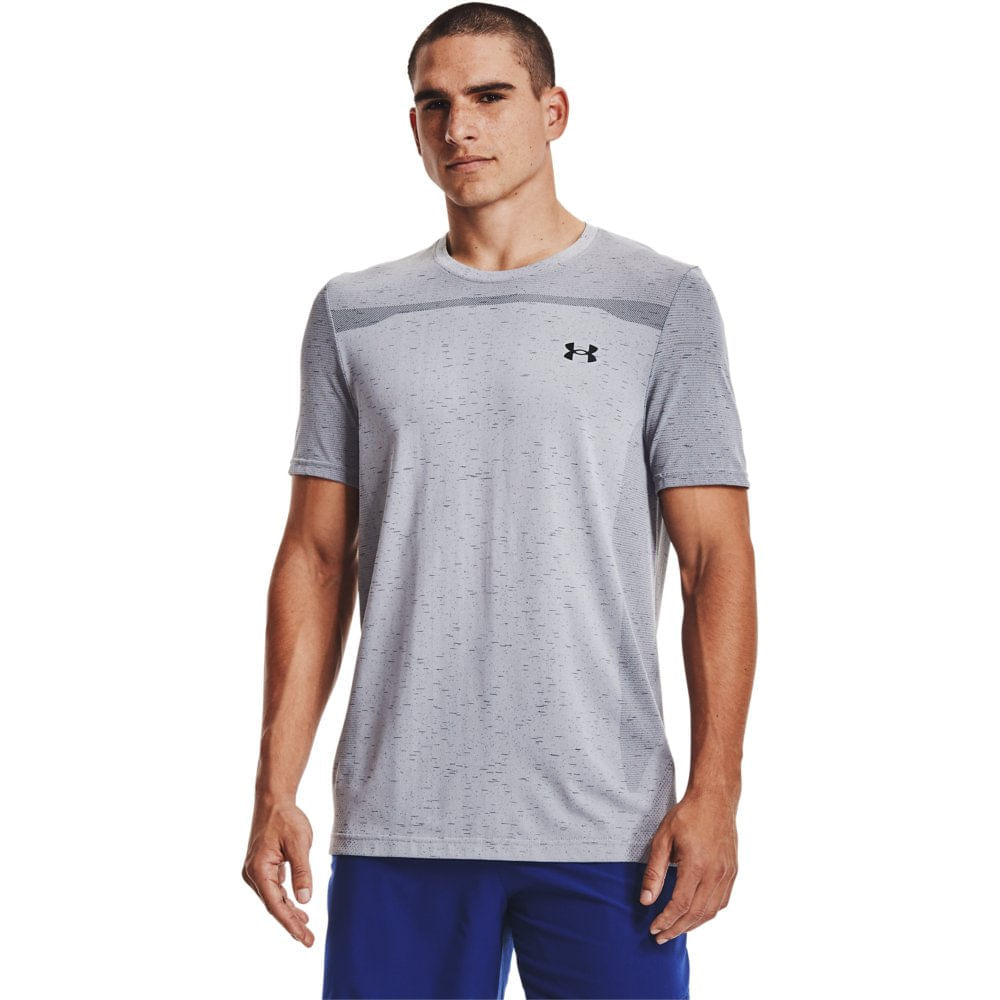 Camiseta de Treino Masculina Under Armour Seamless Wordmark SS