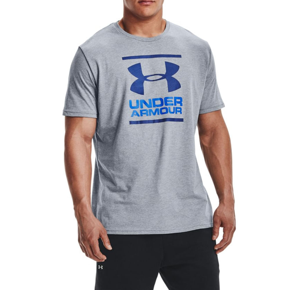 Camiseta Under Armour Sportstyle Logo - Azul/Blanco – Footkorner