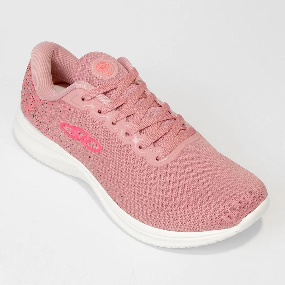 Tênis Adidas Lite Racer 3.0 Branco e Rosa Claro Feminino