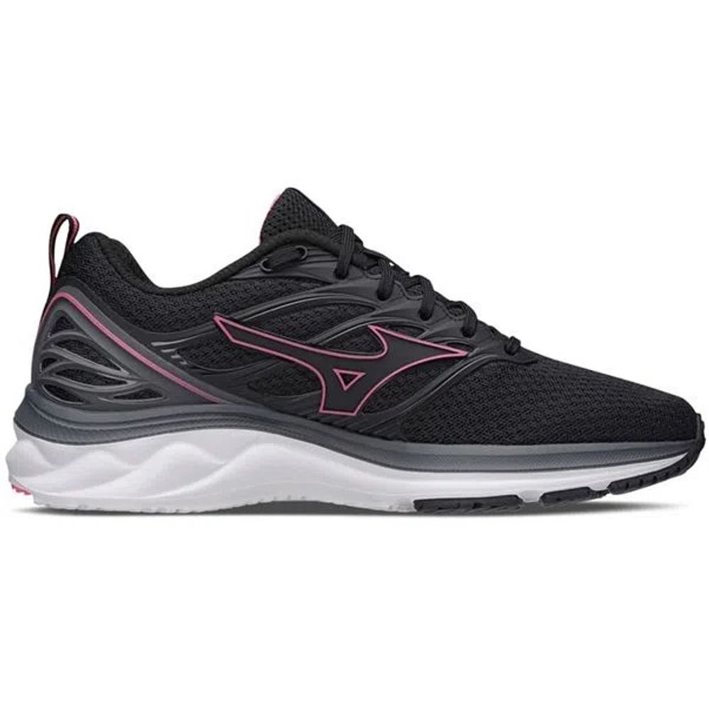 Tenis Mizuno Wave Way 3 preto pink vermelho