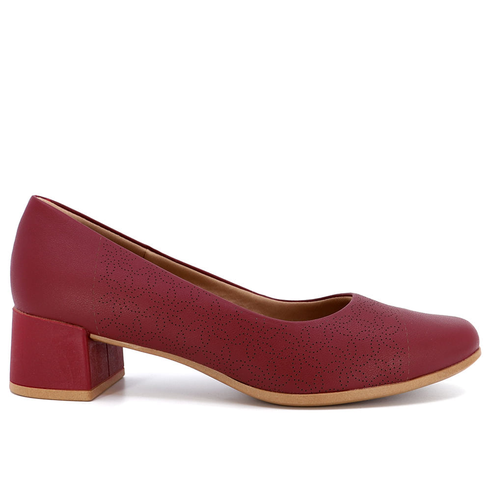 Scarpin 2024 vermelho usaflex