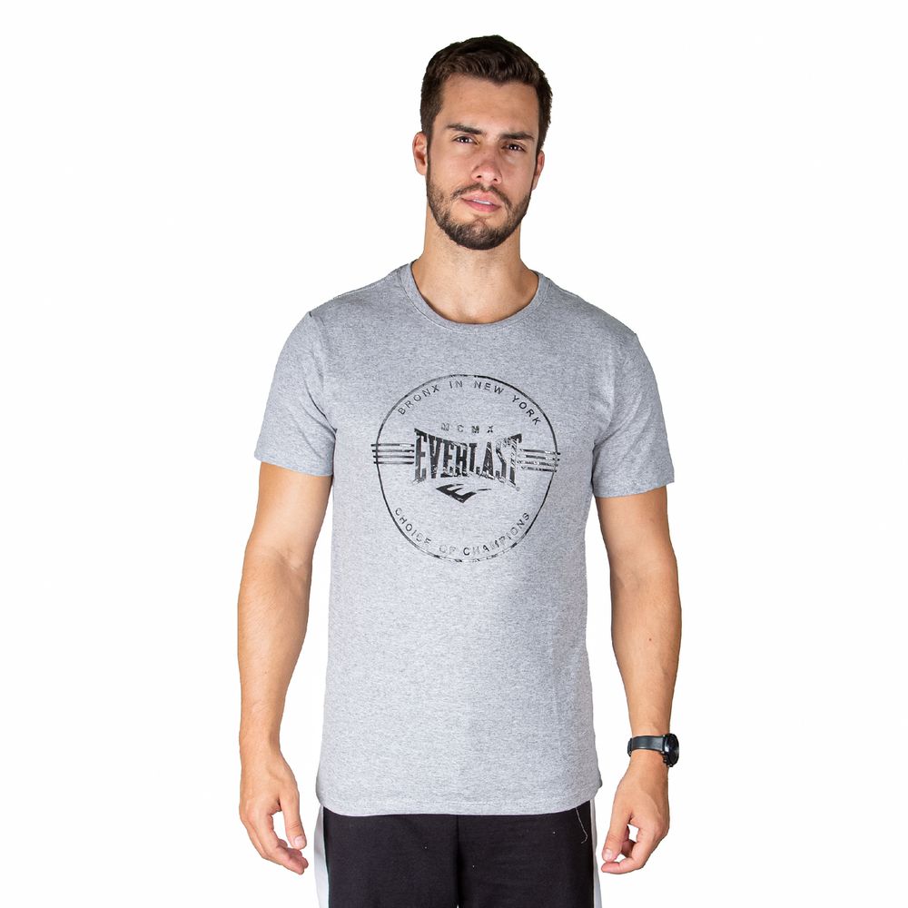Camiseta Everlast Barra Swag Masculino - Preto e Cinza