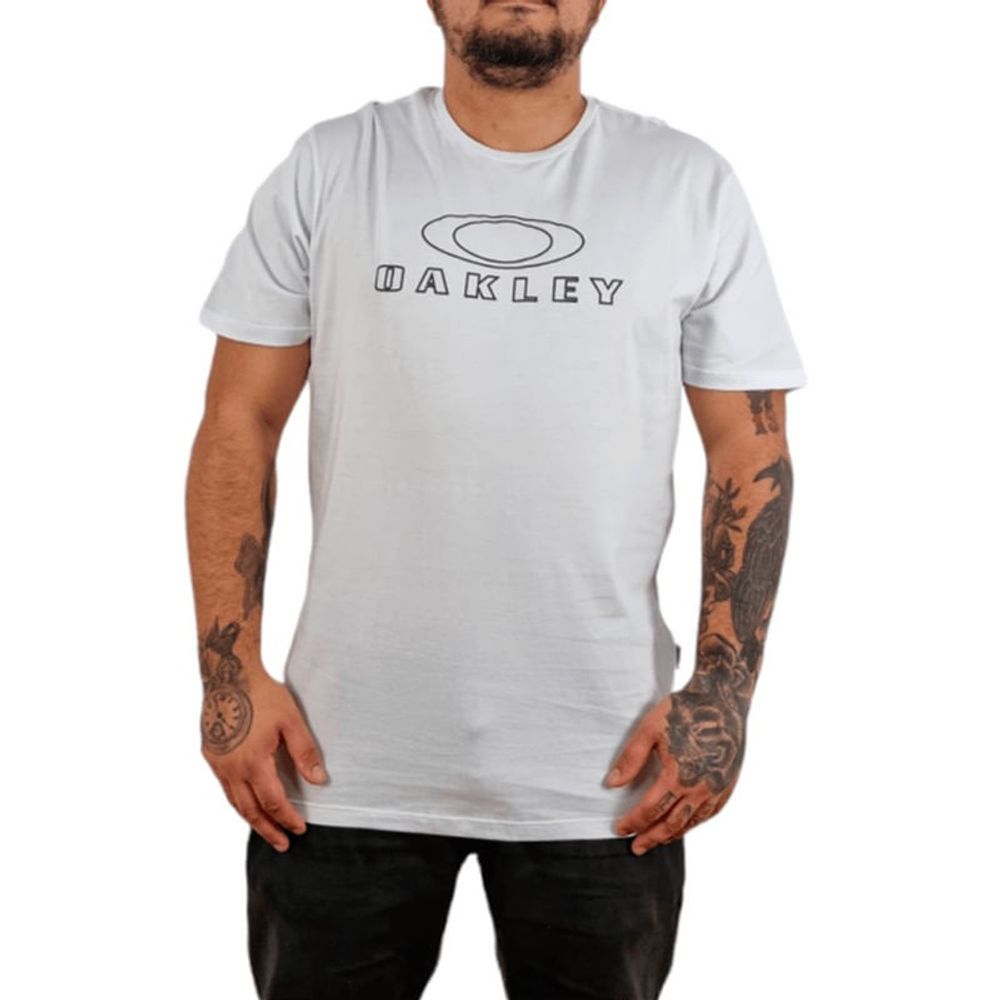 Camiseta Oakley Hawaii Masculina - Branco
