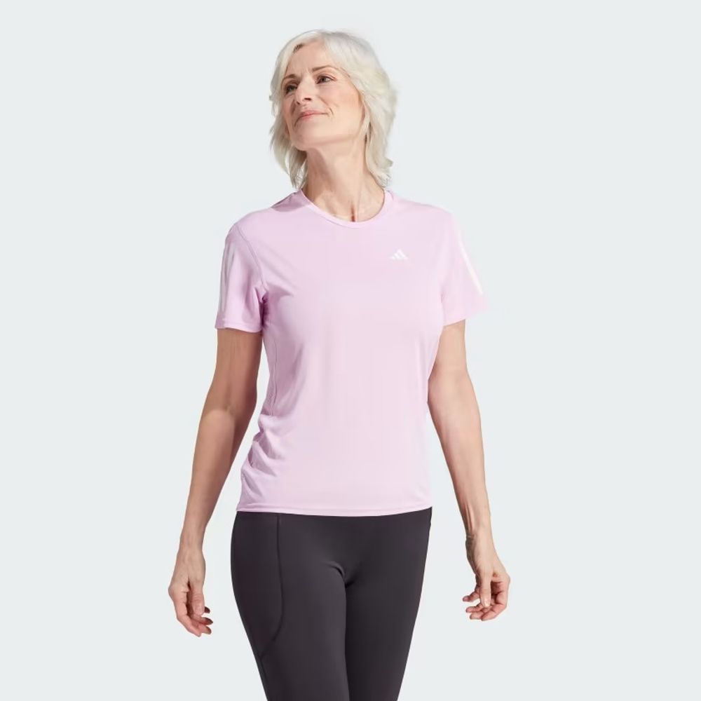 Camiseta Esportiva Adidas Own The Run Rosa Feminino