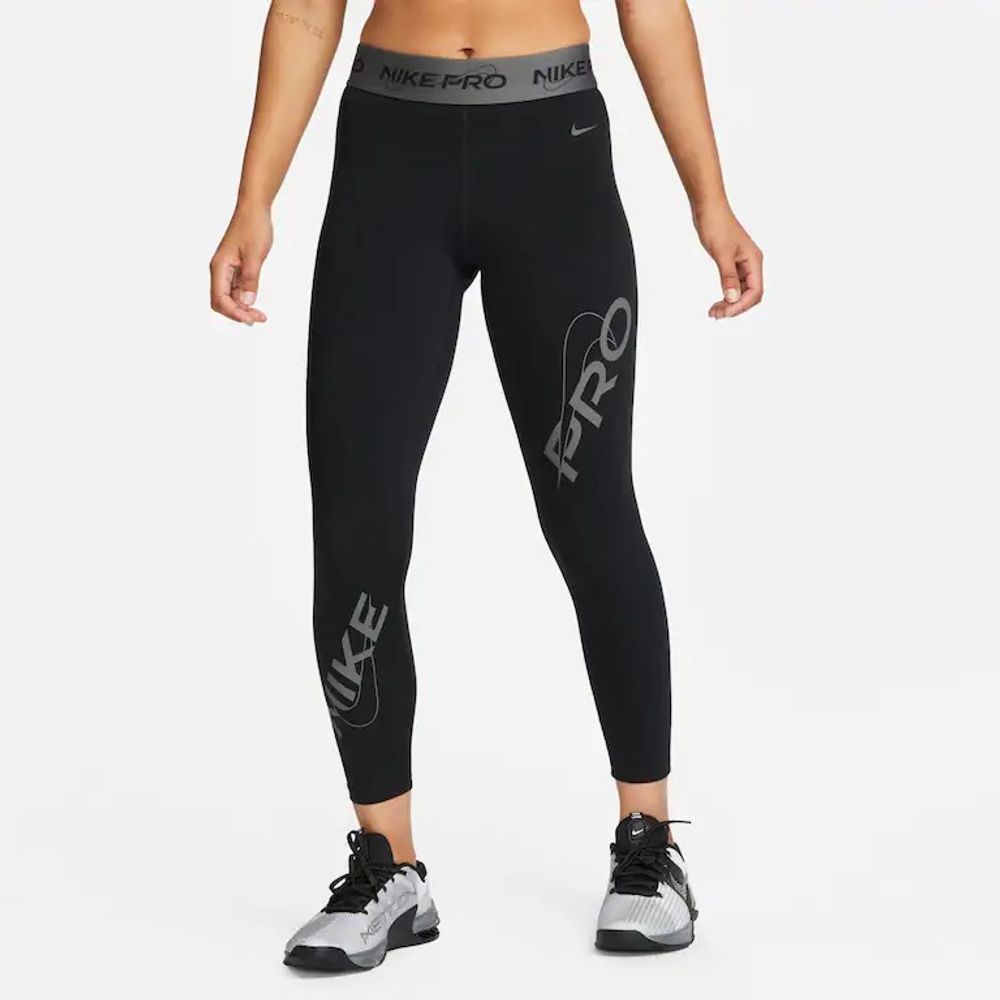 Calça Legging Nike Sportswear Essential 7/8 Plus Size Feminina -  Preto+Branco