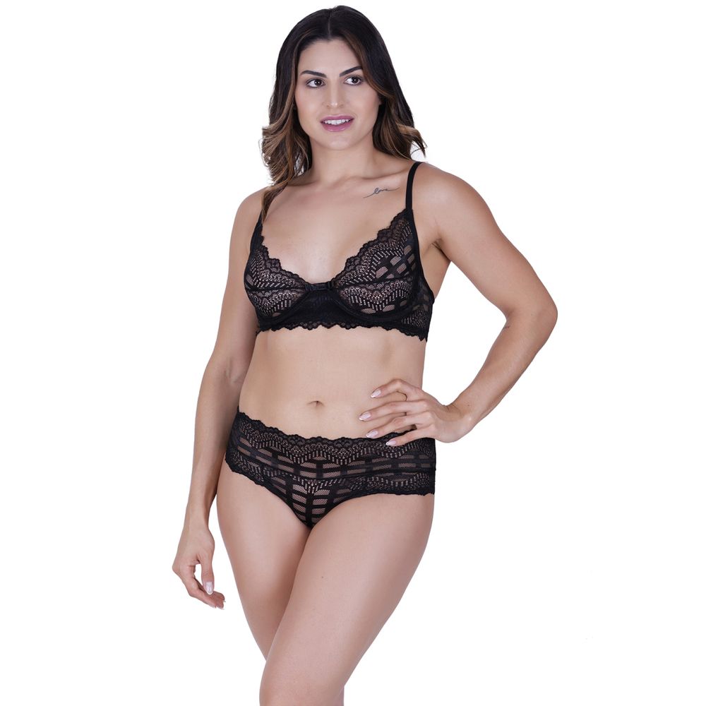 Conjunto Lunar Concept Lingerie Rosa