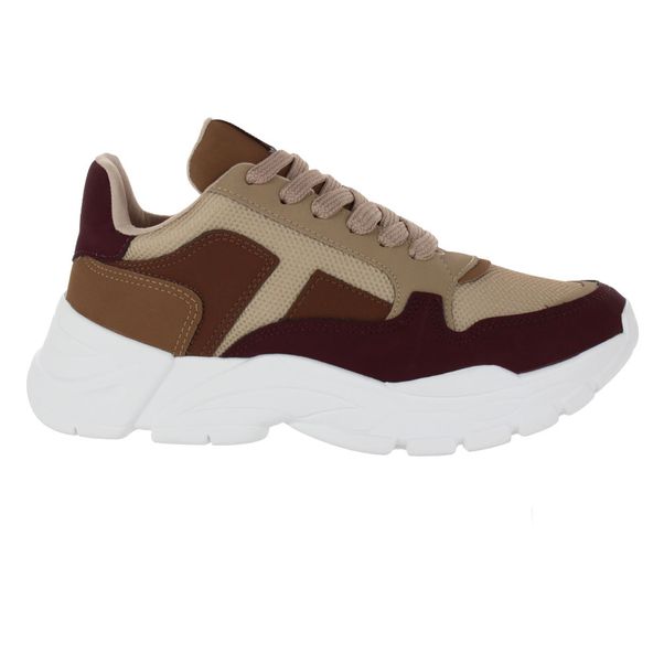 tenis flatform via marte vinho